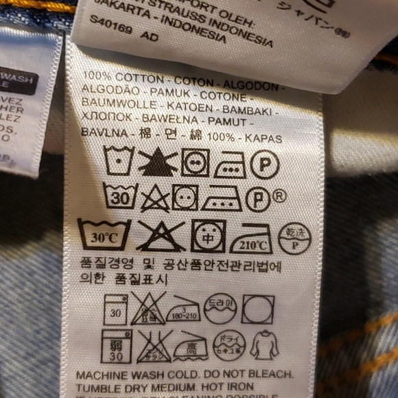 Levi's 505 custom painted size 32×30 - Picture 11 of 14